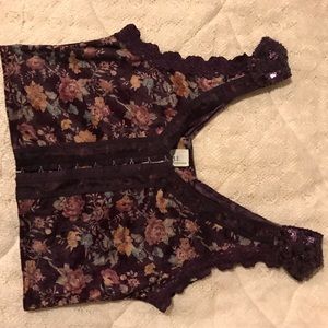 ON HOLD: Free People Got Rhythm Purple Crop Top